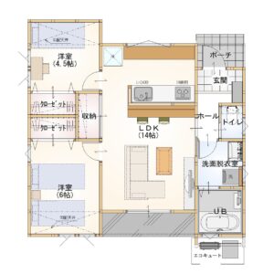 朝日町B区画　平面図2